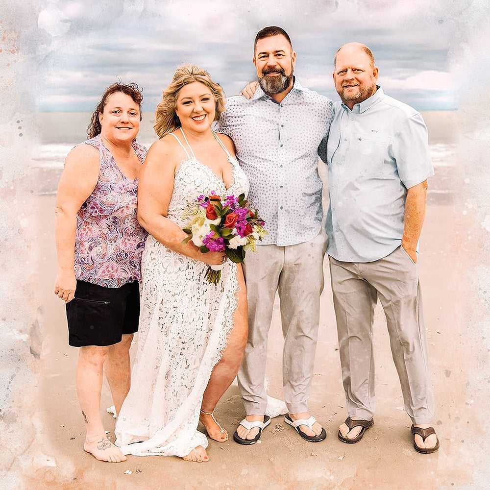 10 Year Anniversary Gift | Custom Painting from Photo for your Loved one - FromPicToArt