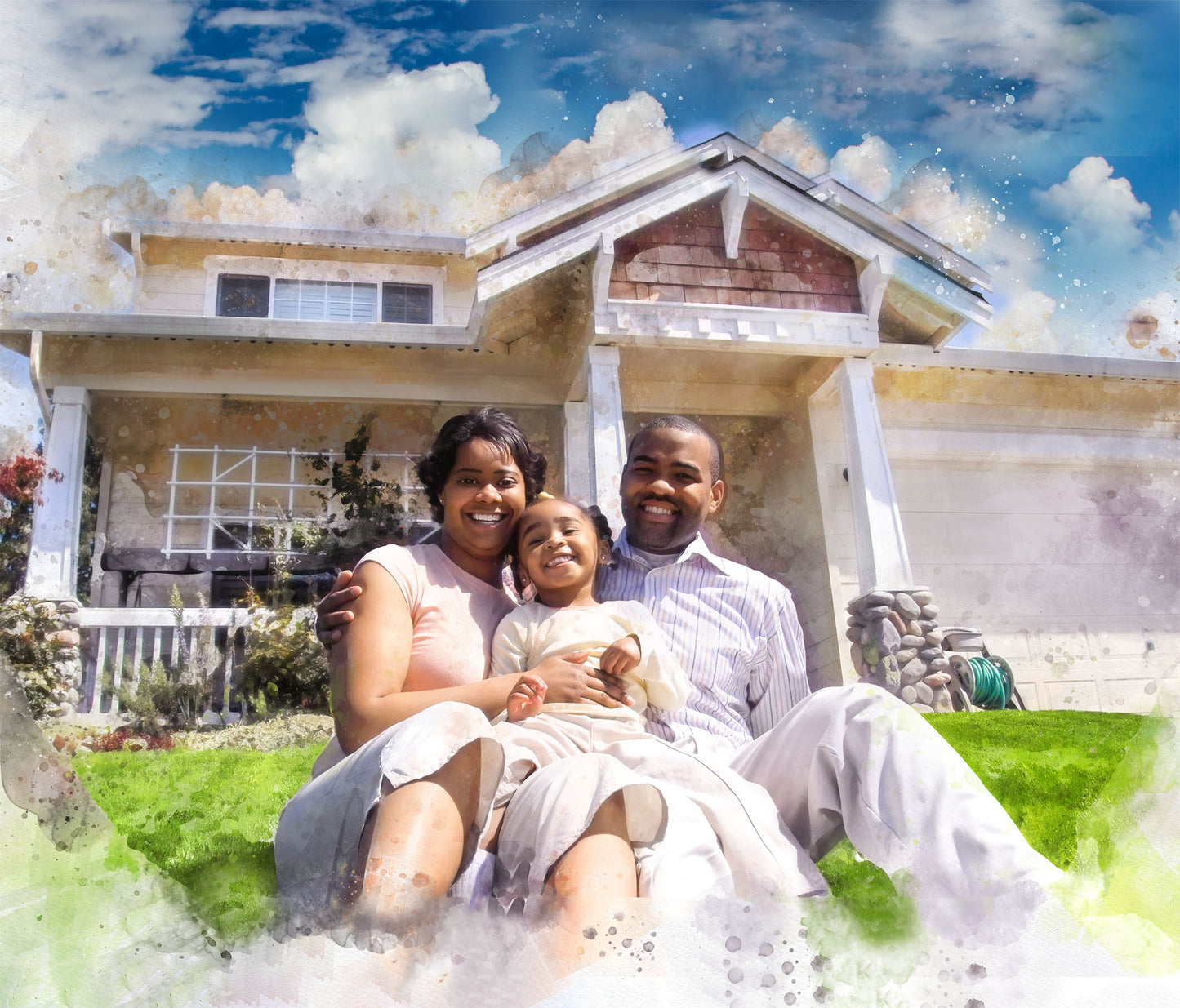 Closing Gift for Buyers | Personalized House Portrait | Gifts from Real Estate Agents | Realtor Closing Gifts - FromPicToArt