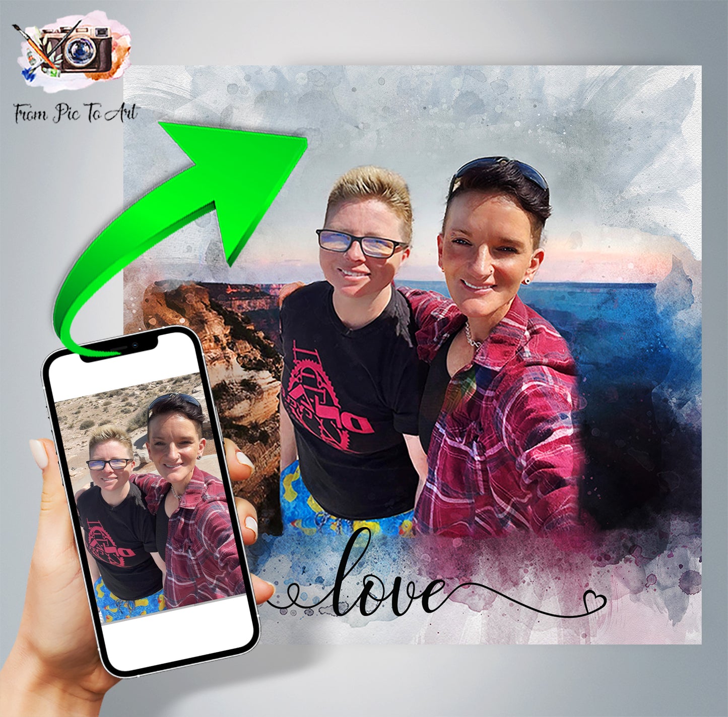 🌈 Love is Love | Gifts for LGBTQ Community ♥️ - FromPicToArt