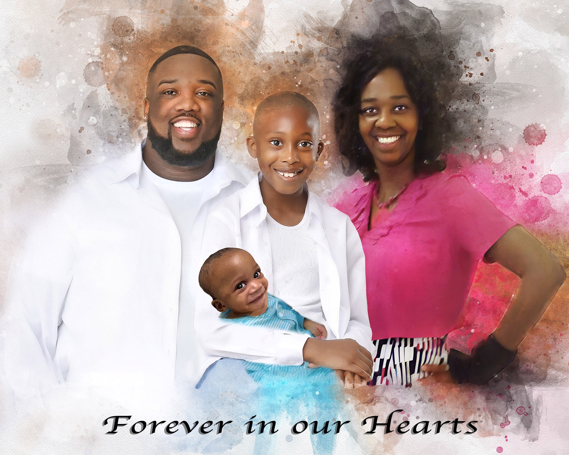 Painting of passed Loved Ones, Painting of Deceased Loved one _ FromPicToArt