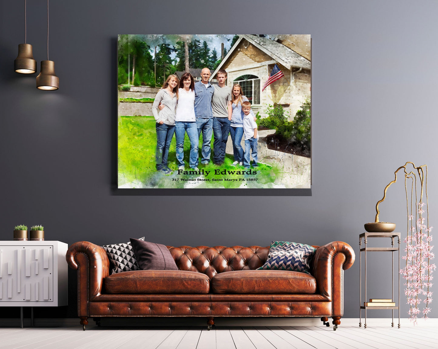 Housewarming Gift Ideas | Personalized House Portrait | Gifts from Real Estate Agents - FromPicToArt