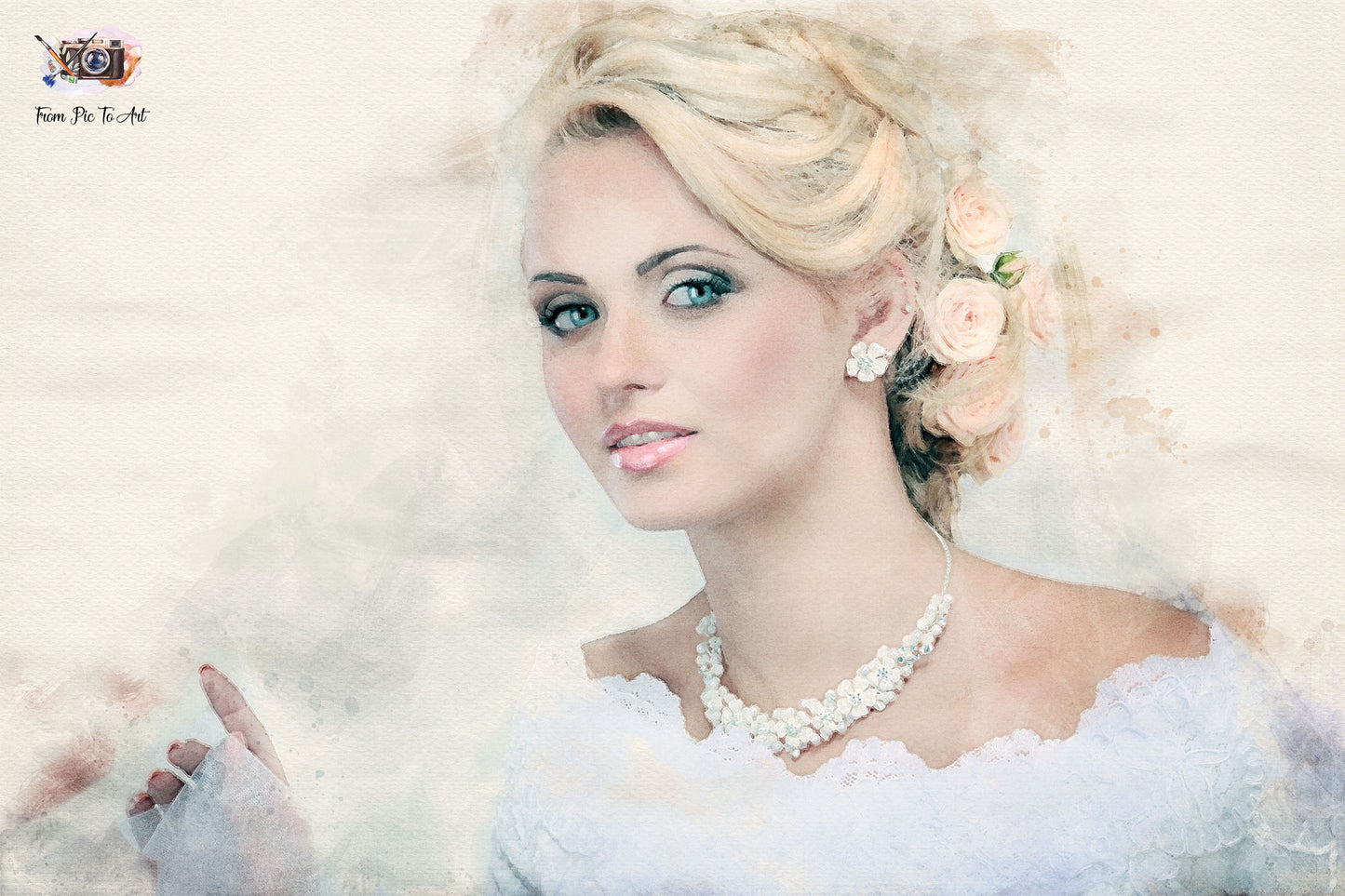 Picture Paintings | Personalized Watercolor Portrait | Photo to Watercolor , FromPicToArt