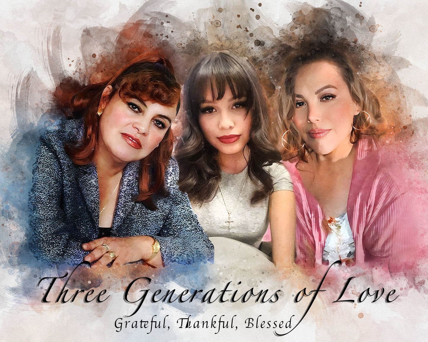 🌈Turn Photo into Watercolor Painting | Family Portrait Watercolor | Personalized Watercolor Painting | Gift Ideas for every Occasion - FromPicToArt