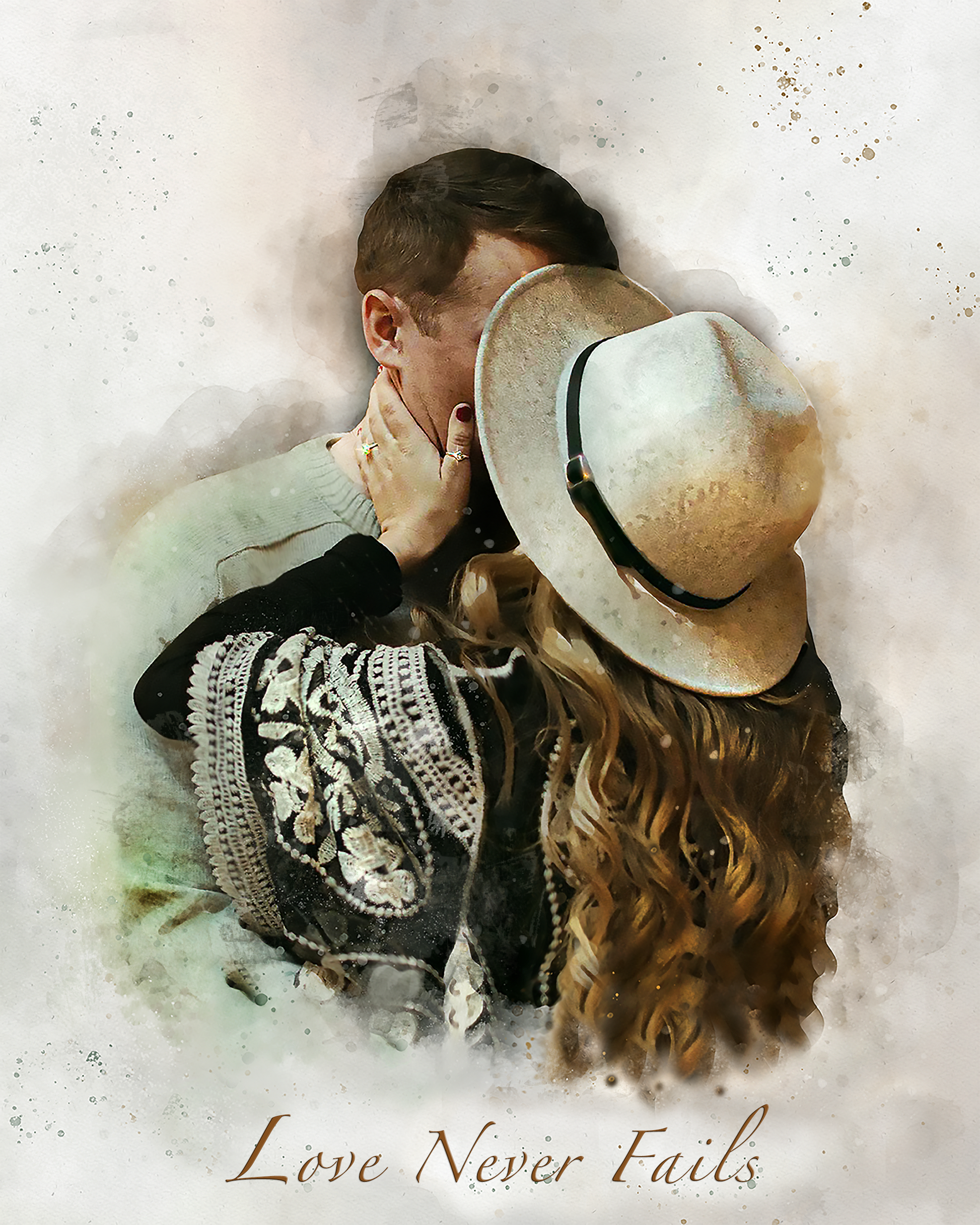 Turn Your Engagement Photo into a Romantic Wedding Gift Idea  | Custom Wedding Gift from your Engagement Picture  22 - FromPicToArt