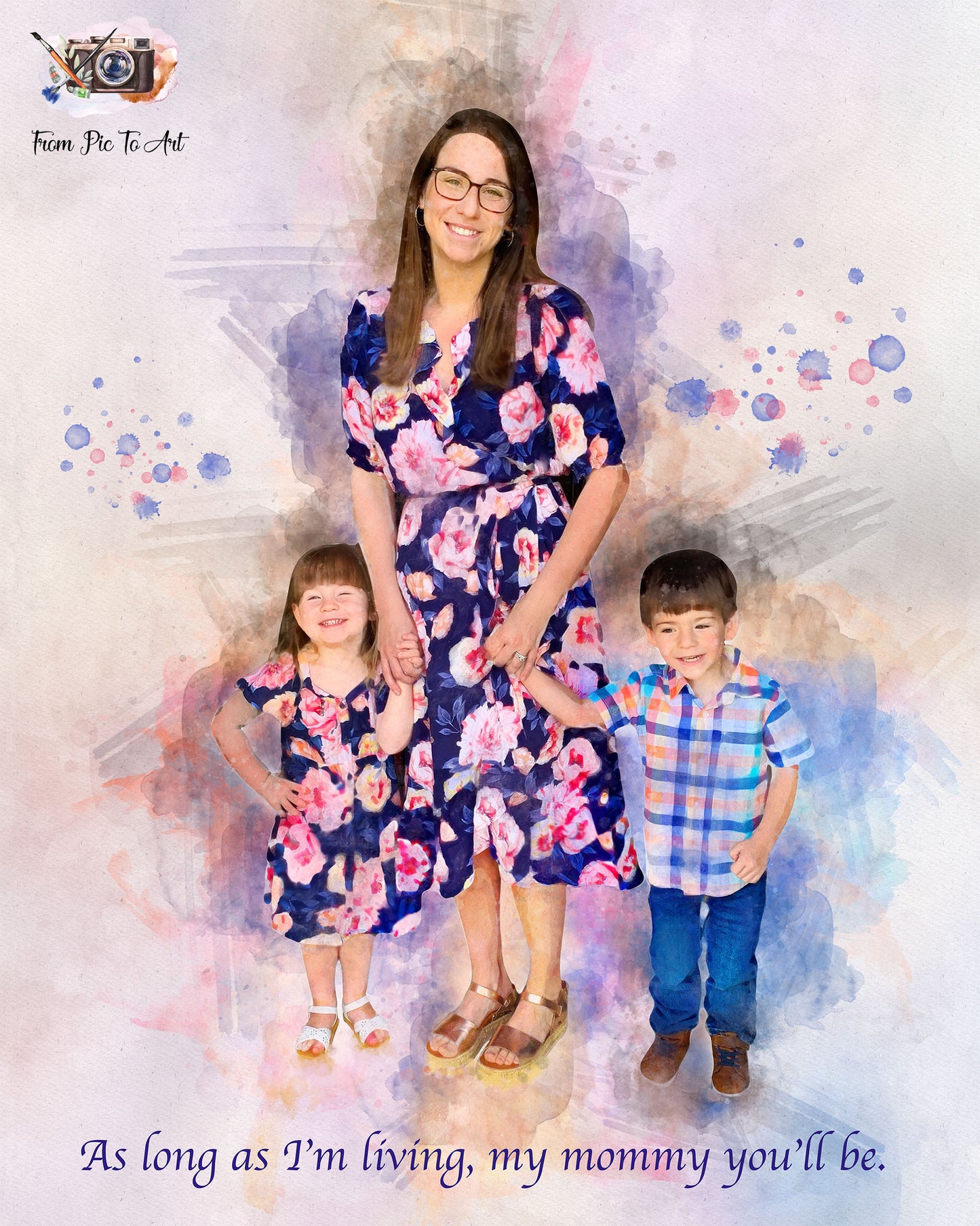 New Mom Gift | Custom Baby Painting on Canvas