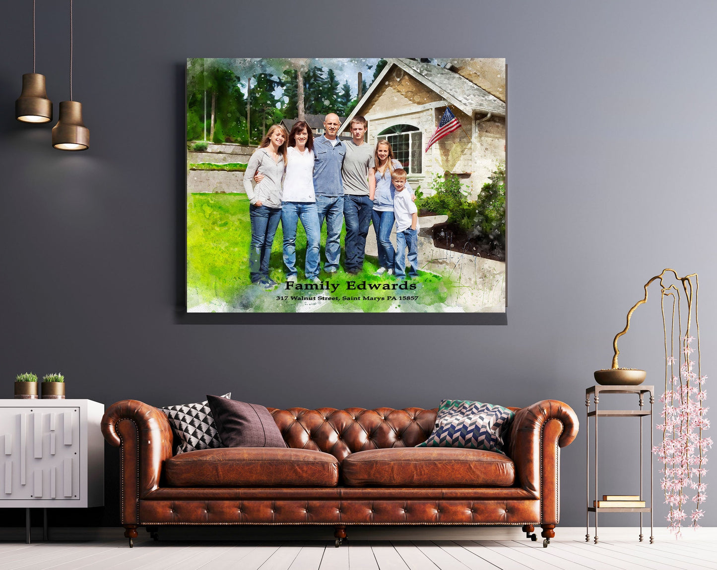 Personalized Closing Gift | Custom House Portrait | Realtor Gift