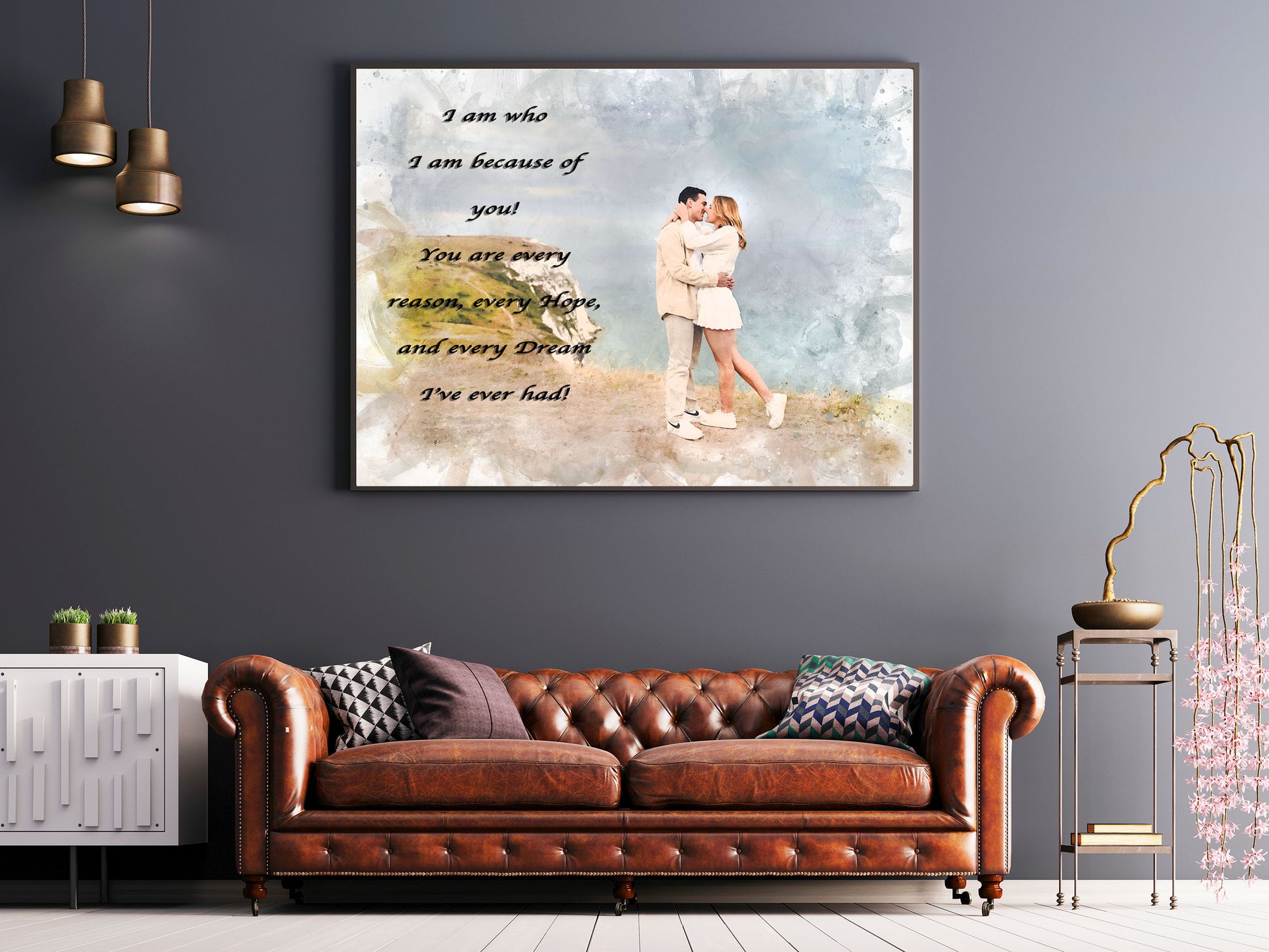 Turn Your Engagement Photo into a Romantic Wedding Gift Idea  | Custom Wedding Gift from your Engagement Picture 18 - FromPicToArt