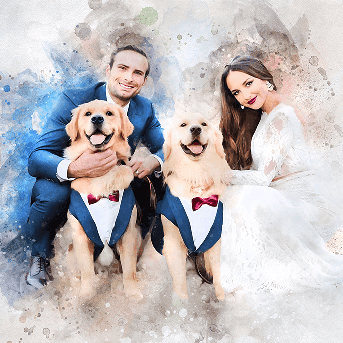 Anniversary Gift| Turn Photo into Painting ❤️ Personalized Painting from Photo - FromPicToArt