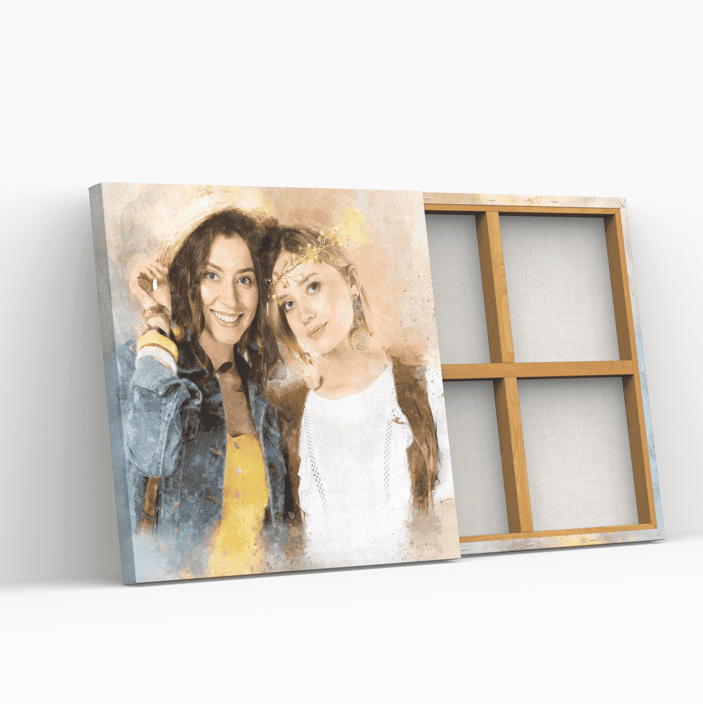 Best Friend Birthday Gift | Best Friend Christmas Gift | Best Friends Portrait from Photo, Best Friend Birthday Gift Ideas | Best Friend Gift Ideas - FromPicToArt