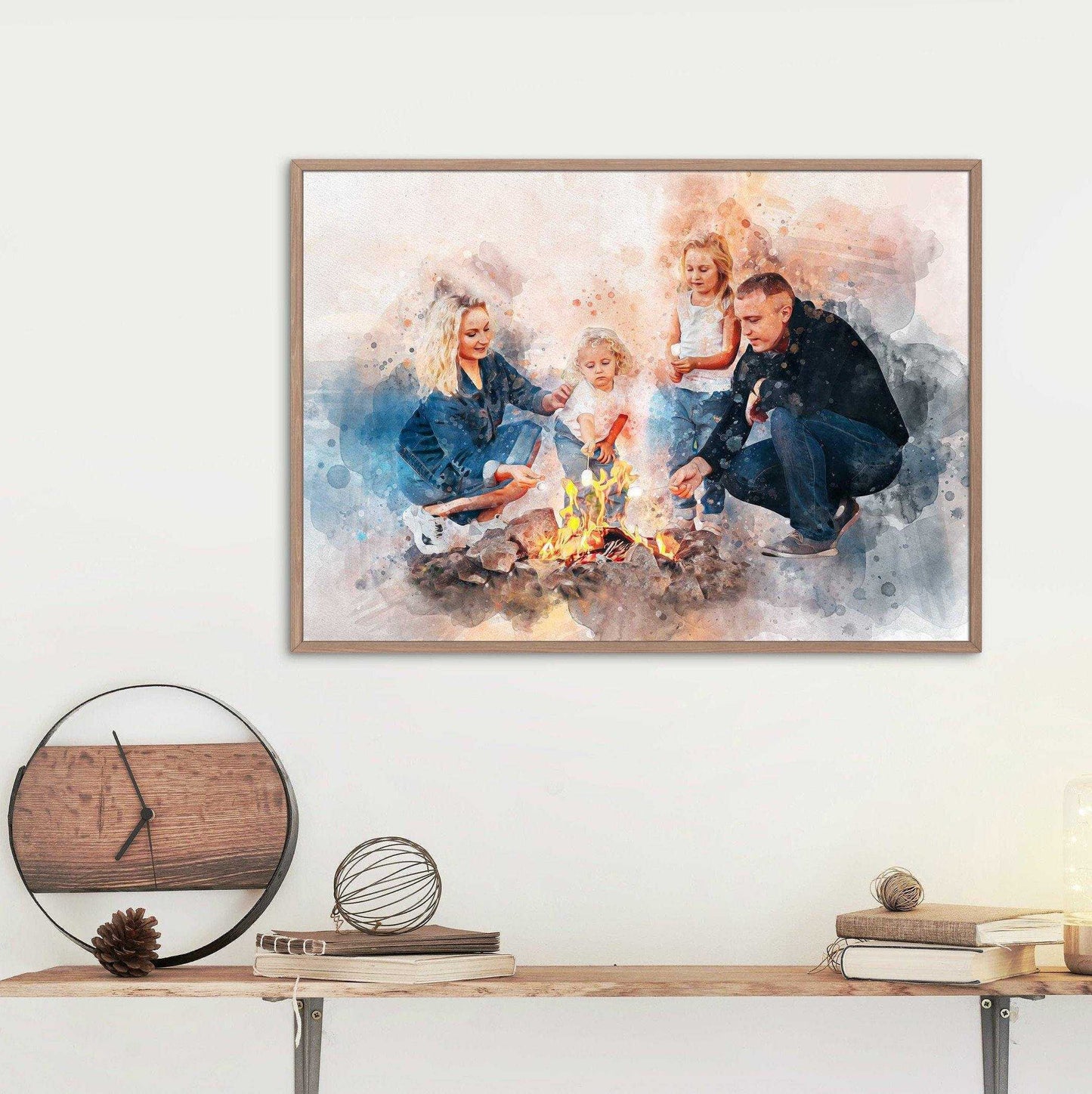 Camping Gifts for Men | Custom Portrait from Photo for RV Lover - FromPicToArt