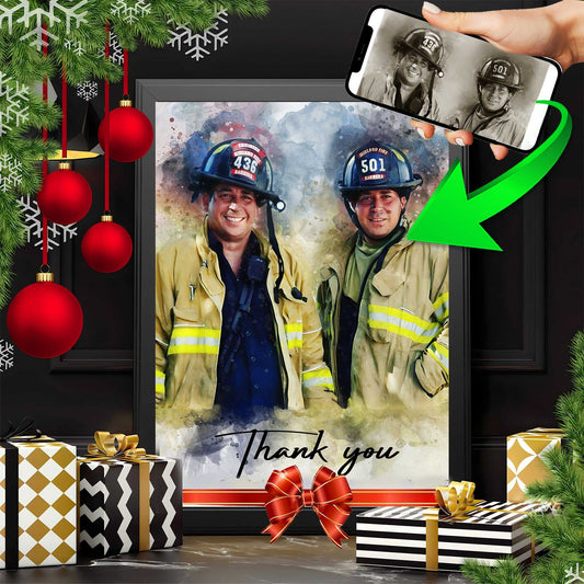 Christmas Gift for Firefighter 🔥🧯 Gift Ideas for Firefighter | Fireman Gifts | Fire Department Gifts | Firefighter Presents Ideas - FromPicToArt