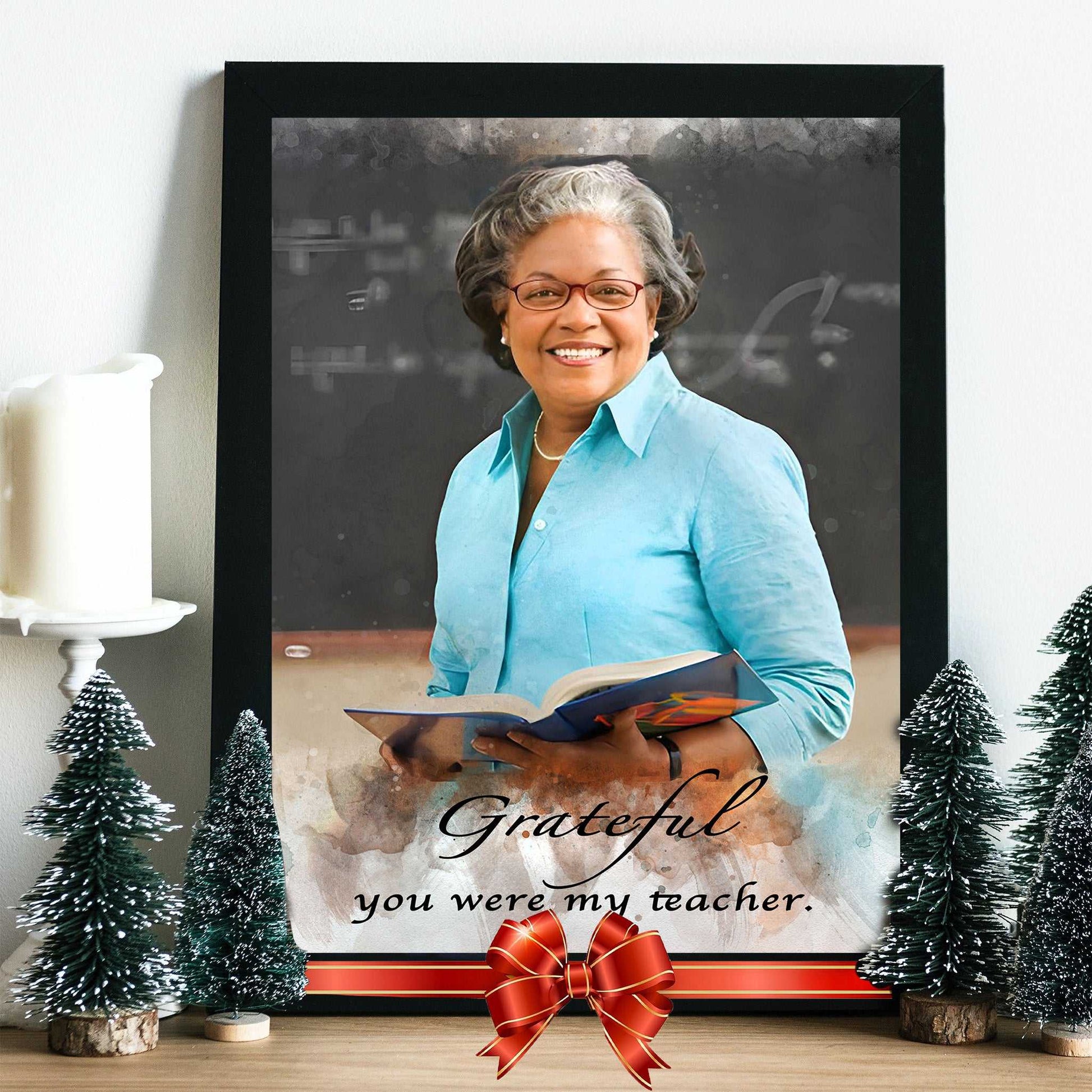 Christmas Gift Ideas for Teachers | Teacher Appreciation Gift | Personalized Teacher Gifts for Teacher Appreciation Week - FromPicToArt