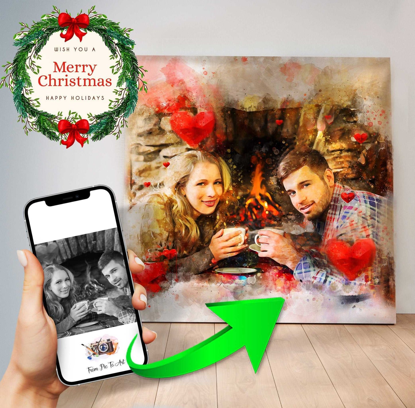 Christmas Gifts for Men | Christmas gift for Husband | XMAS Gifts for Husband - FromPicToArt