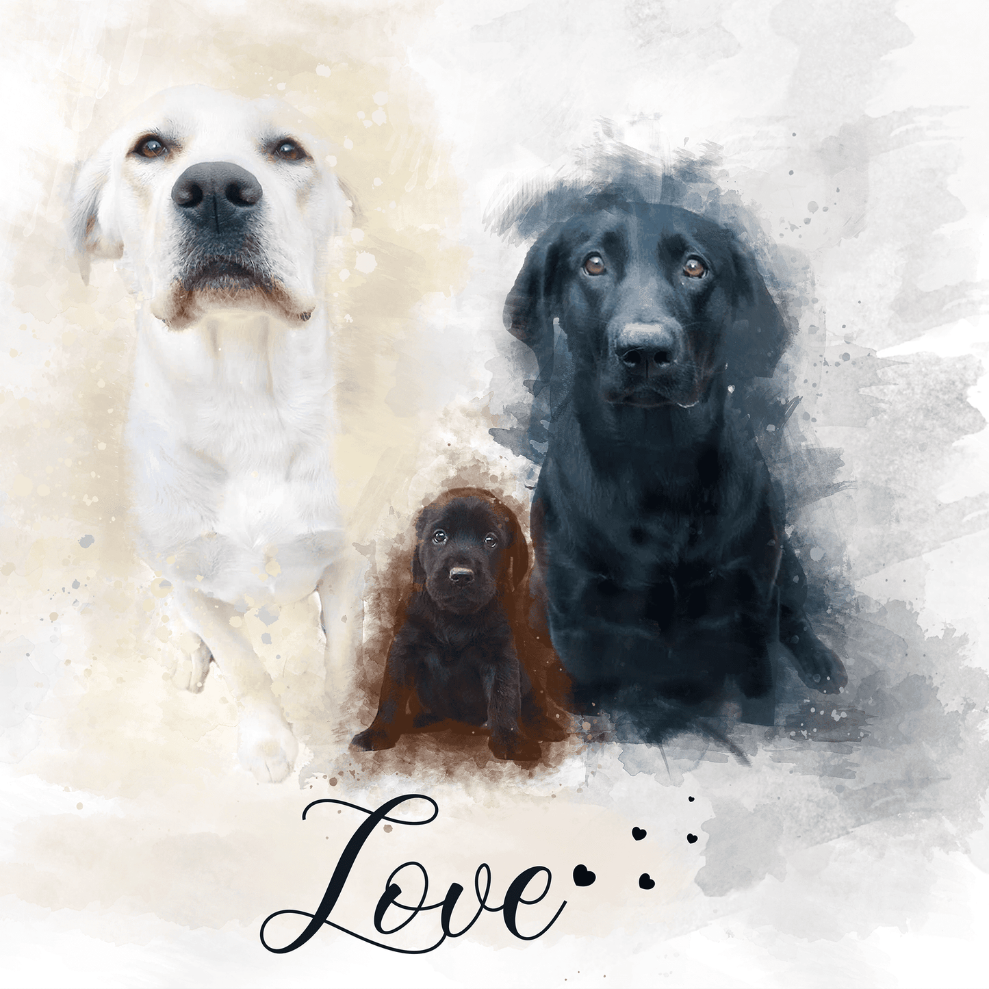 Custom Dog Memorial Gifts | Personalized Dog Loss Gifts | Custom Dog Portrait from Photo - FromPicToArt