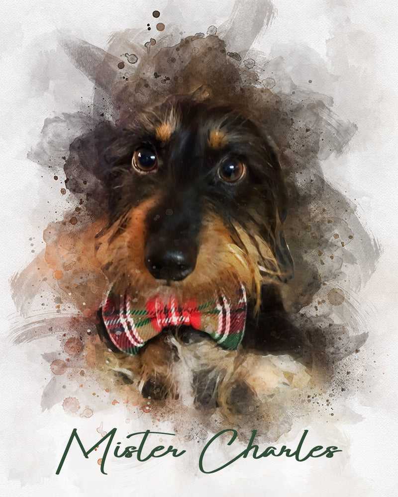 Custom Dog Memorial Gifts | Personalized Dog Loss Gifts | Custom Dog Portrait from Photo - FromPicToArt