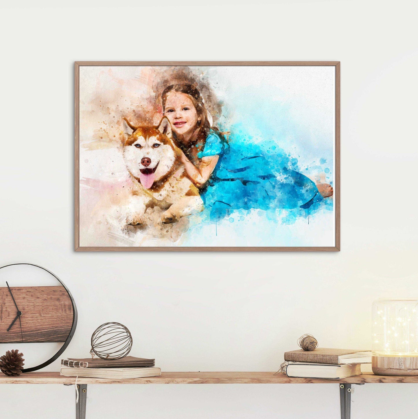 Custom Dog Remembrance Gifts, Personalized Dog Memorial Gift, Custom Dog Painting - FromPicToArt