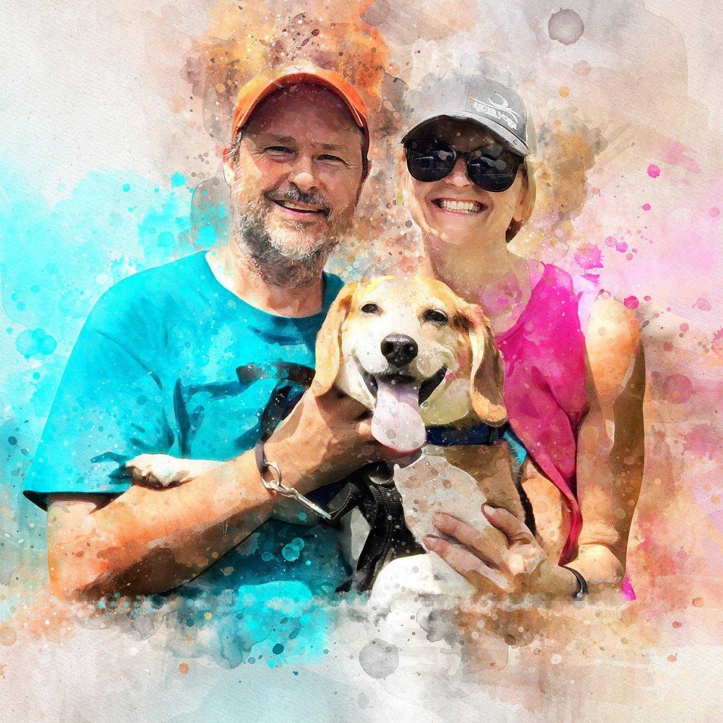 Custom Dog Remembrance Gifts, Personalized Dog Memorial Gift, Custom Dog Painting - FromPicToArt