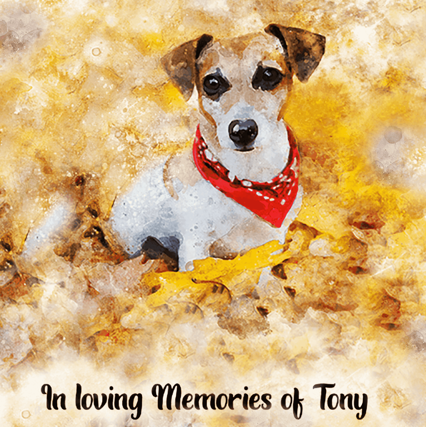 Custom Dog with Angel Wings Painting | Personalized Dog Portraits | Pet Portrait with Angel Wings | Add Wings and Halo to Dog - FromPicToArt