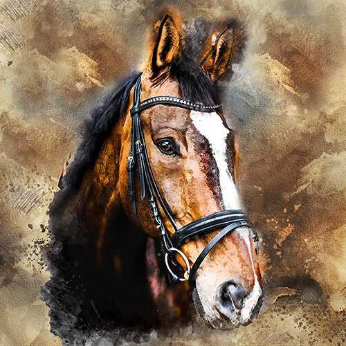 Custom Equine Portraits | Personalized Horse Portraits | Custom Horse Paintings on Canvas - FromPicToArt