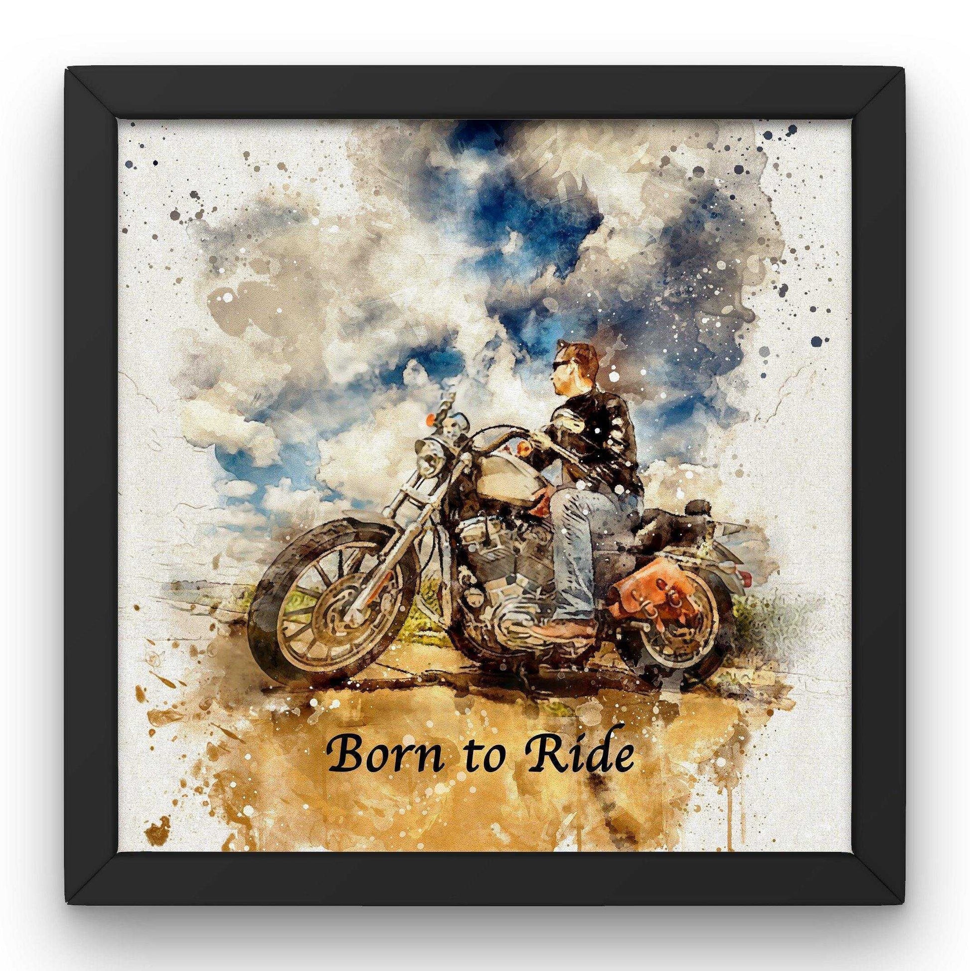 Personalized Gifts for Bikers | Custom Gifts for Motorcycle Lovers | Harley Davidson Riders - FromPicToArt
