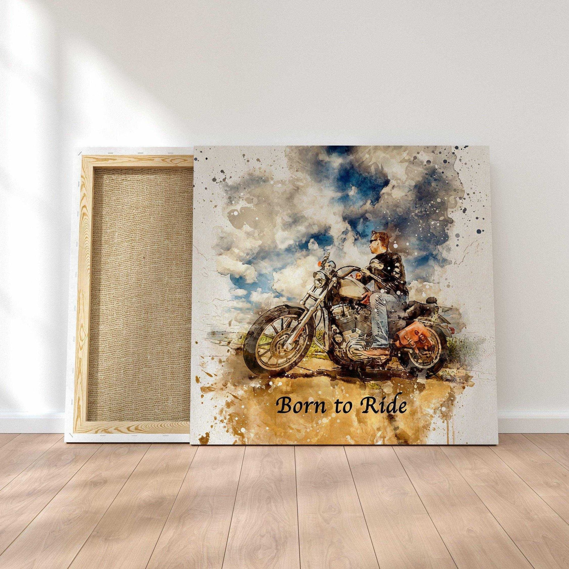 Personalized Gifts for Bikers | Custom Gifts for Motorcycle Lovers | Harley Davidson Riders - FromPicToArt