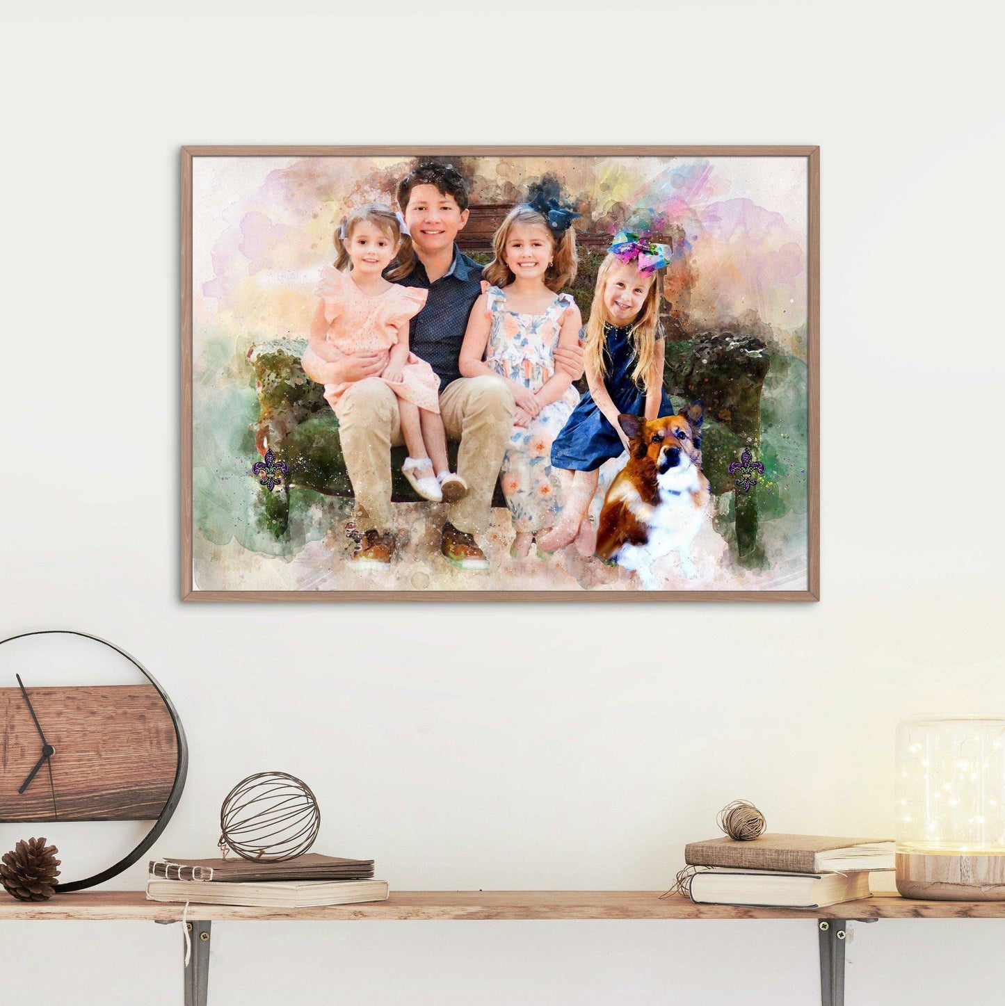 Custom Gifts for Dog Lovers, Custom Dog Portrait, Unique Dog Painting - FromPicToArt