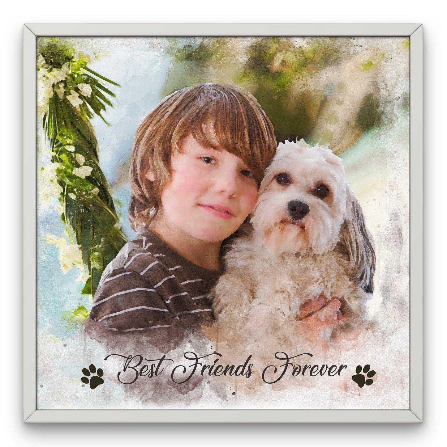 Custom Gifts for Dog Lovers, Custom Dog Portrait, Unique Dog Painting - FromPicToArt