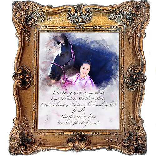 Custom Horse Artworks | Personalized Horse Paintings on Canvas | Your Horse Painted on Canvas - FromPicToArt