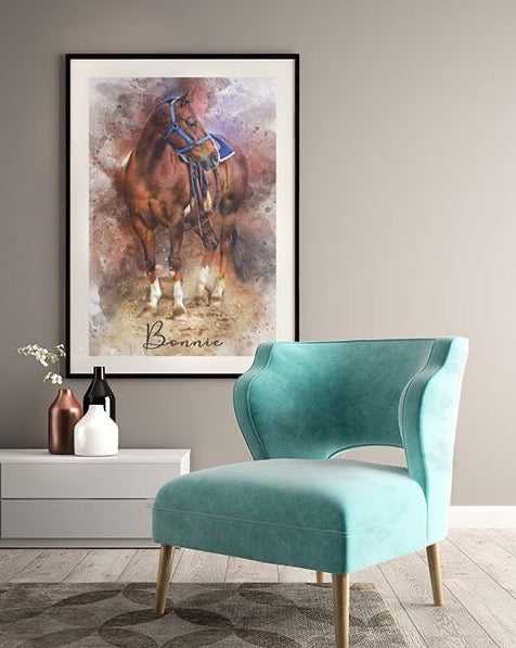 Custom Horse Derby Race Paintings | Custom Horse Paintings on Canvas | Your Horse Painted on Canvas - FromPicToArt