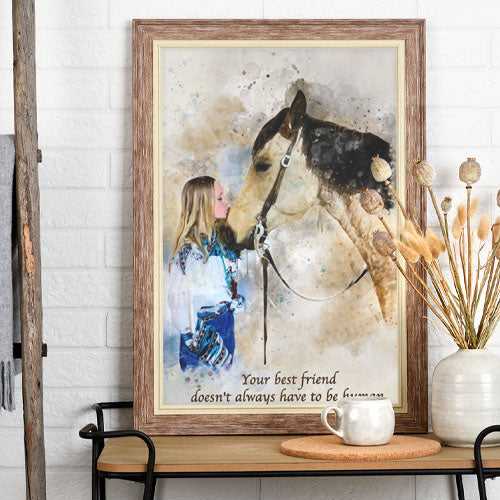 Custom Horse Head Painting | Custom Horse Paintings on Canvas | Your Horse Painted on Canvas - FromPicToArt
