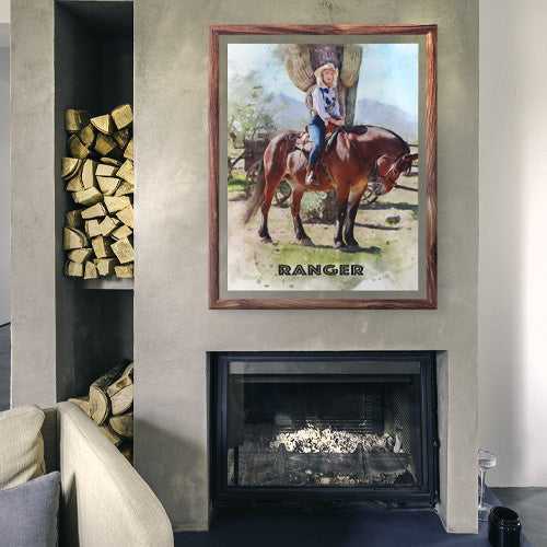 Custom Horse Painting | Custom Horse Portraits | Personalized Horse Art From Photo - FromPicToArt