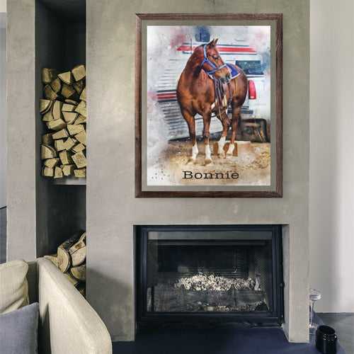 Custom Horse Racing Painting | Personalized Horse Paintings on Canvas | Your Horse Painted on Canvas - FromPicToArt