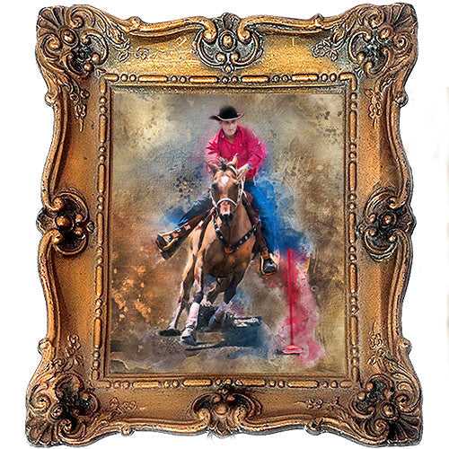 Custom Horse Racing Painting | Personalized Horse Paintings on Canvas | Your Horse Painted on Canvas - FromPicToArt