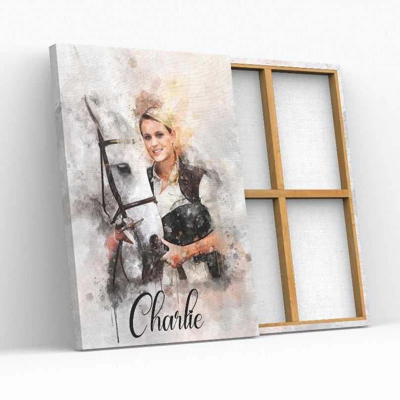 Custom Made Horse Canvas | Custom Horse Paintings on Canvas | Personalized Horse Portraits - FromPicToArt