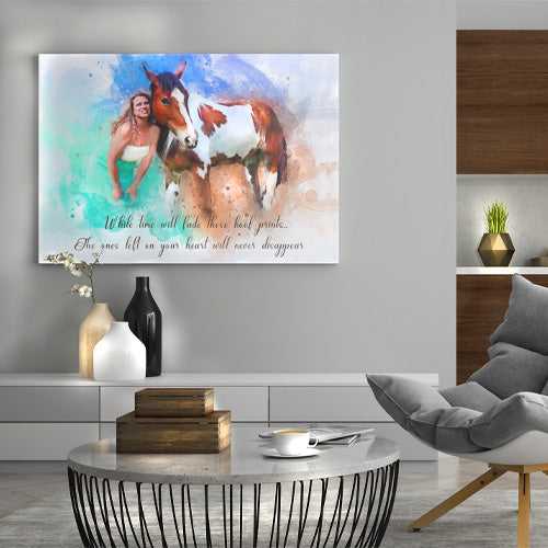 Custom Made Horse Canvas | Custom Horse Paintings on Canvas | Personalized Horse Portraits - FromPicToArt