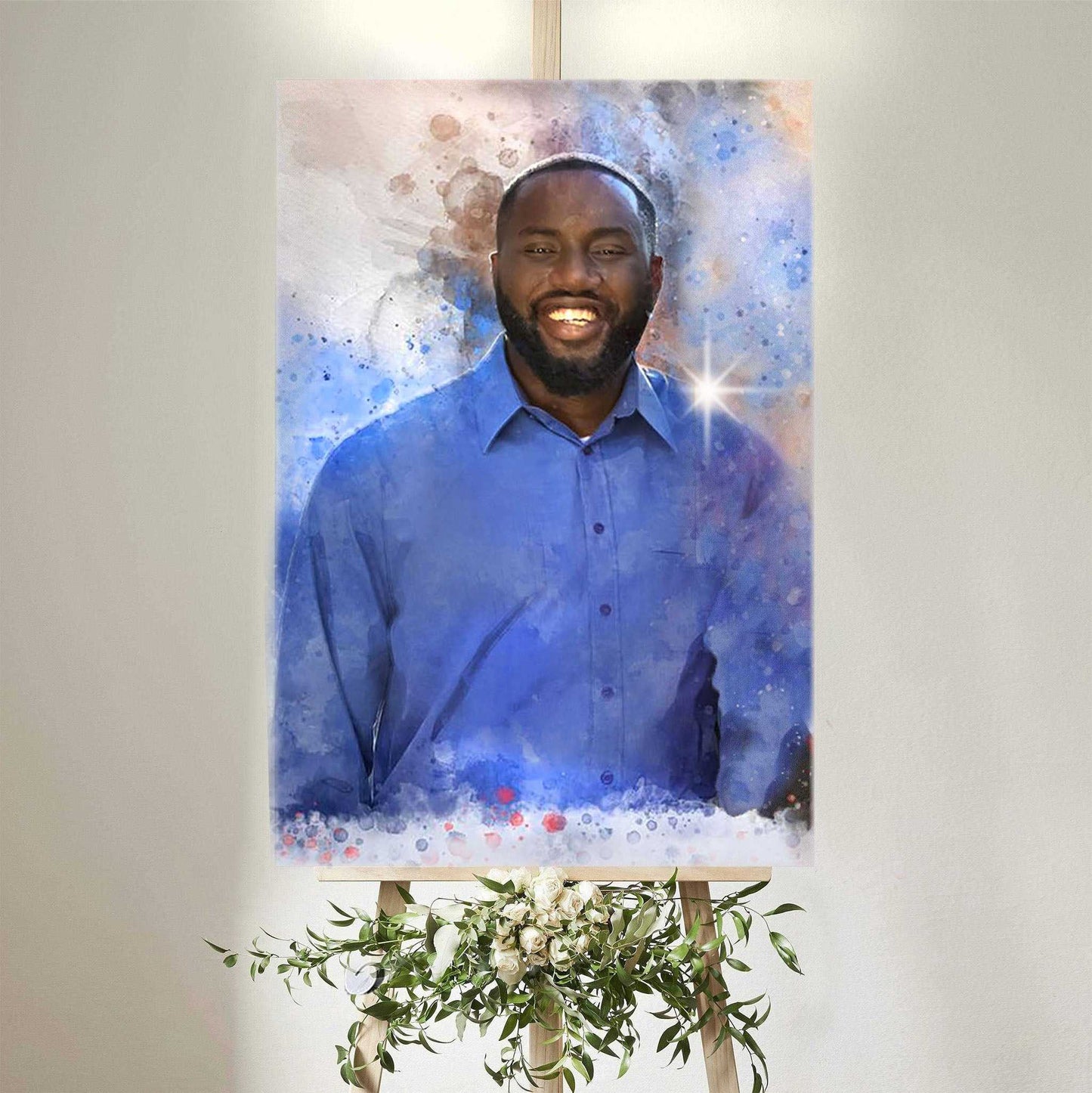 ๐ Custom Memorial Painting ๐๏ธ Memorial Portrait, Custom Funeral Portrait , Personalized Sympathy Gift - FromPicToArt