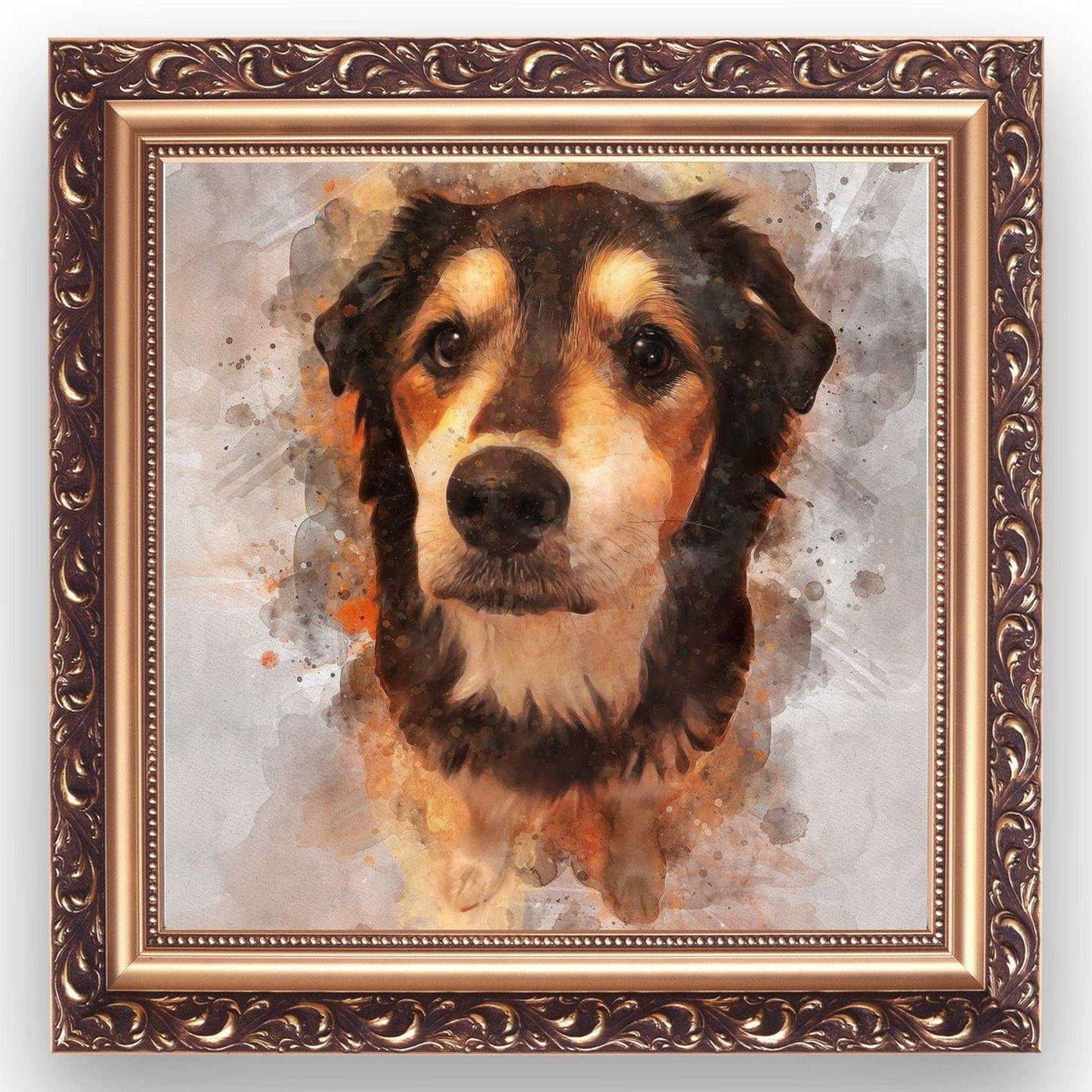 Custom Painted Dog Portraits, Personalized Dog Paintings, Dog Portrait Paintings - FromPicToArt