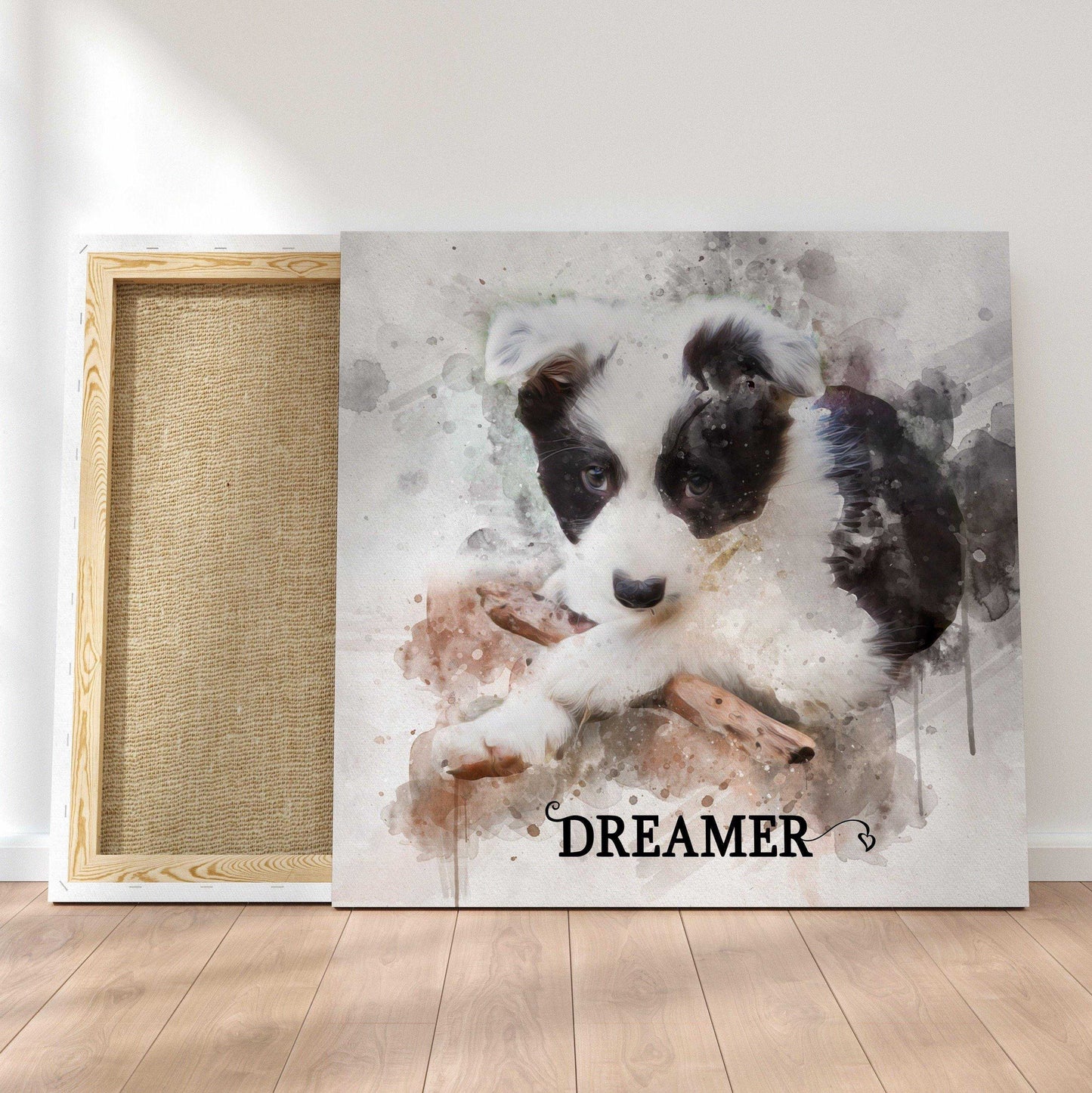 Custom Pet Paintings from Photo, Personalized Pet Portrait on Canvas - FromPicToArt