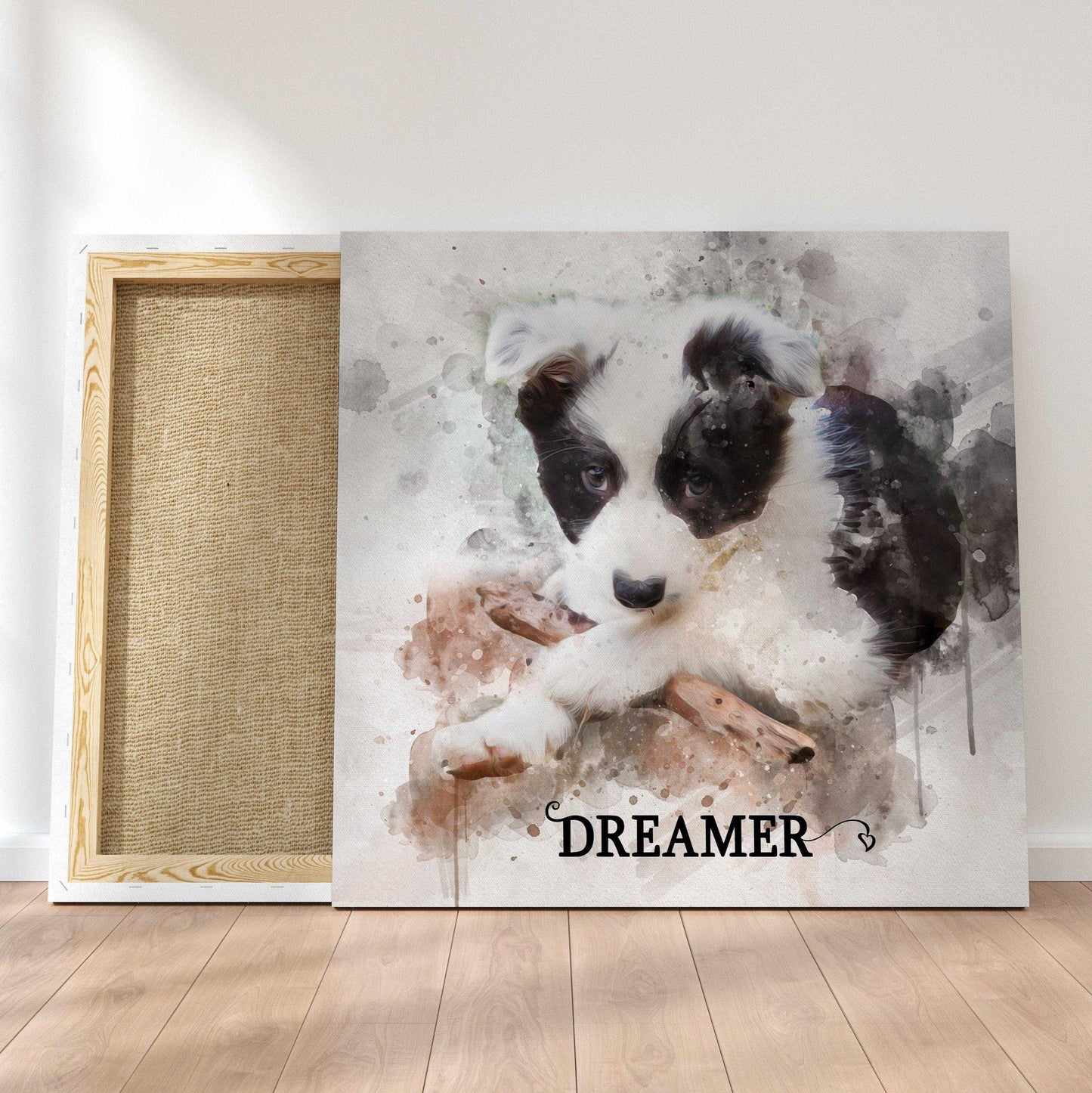Custom Pet Paintings from Photo, Personalized Pet Portrait on Canvas - FromPicToArt
