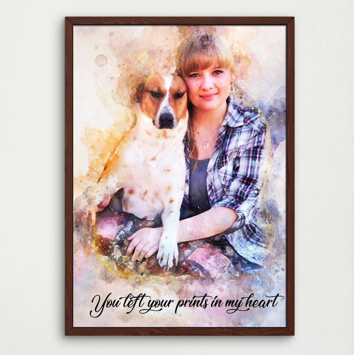Custom Pet Paintings from Photo, Personalized Pet Portrait on Canvas - FromPicToArt