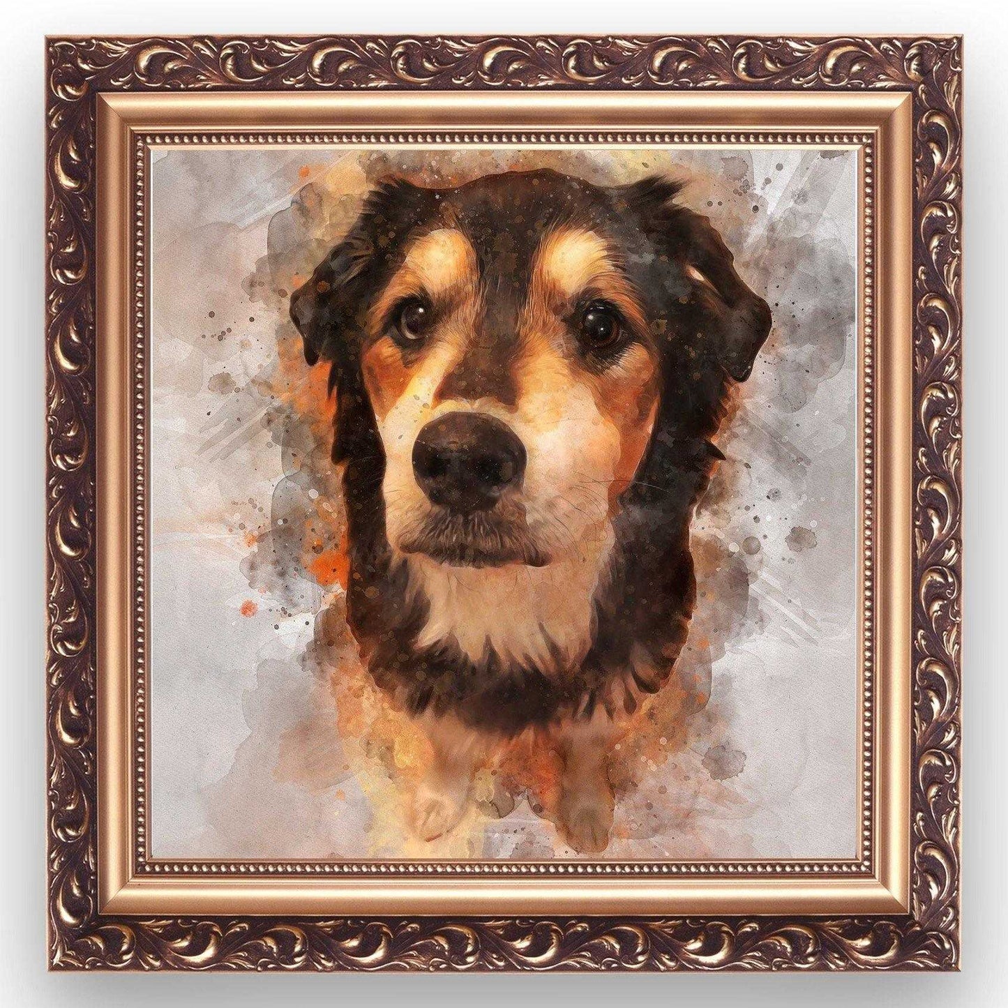 Custom Pet Portrait Painting | Personalized Dog Portrait - FromPicToArt