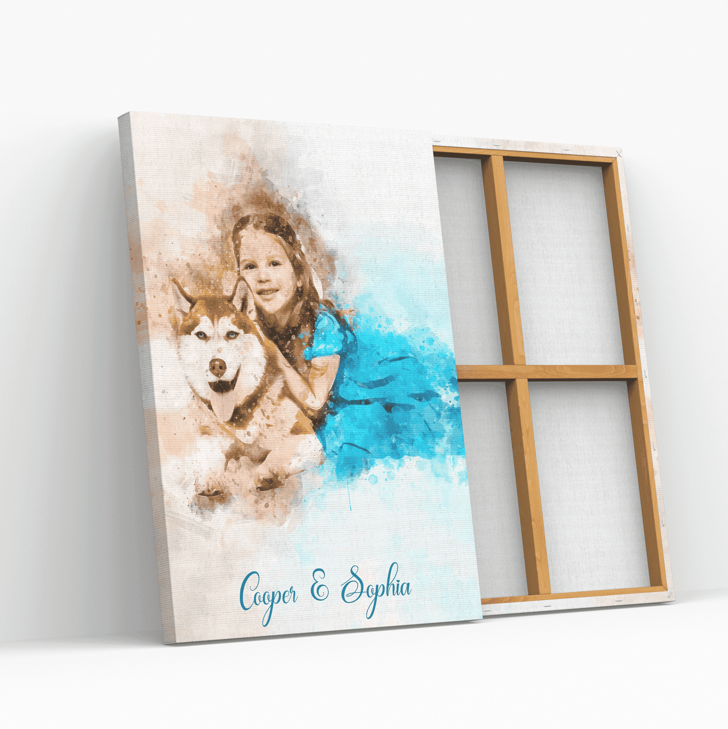 Custom Pet Portrait Painting | Personalized Dog Portrait - FromPicToArt