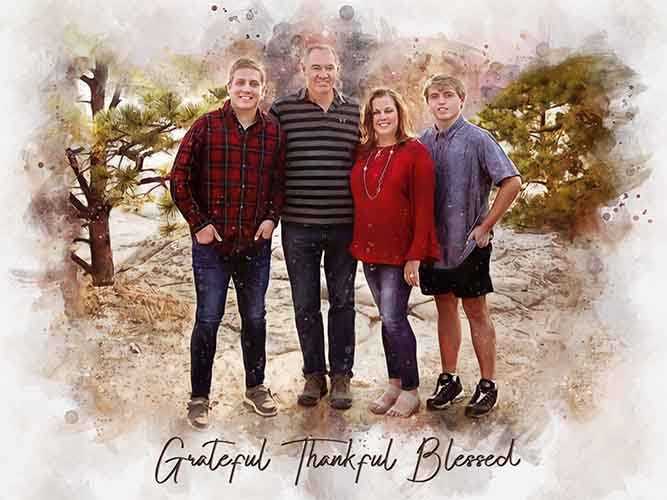 Custom Portraits, Custom Portrait Painting from Photo on Canvas - FromPicToArt