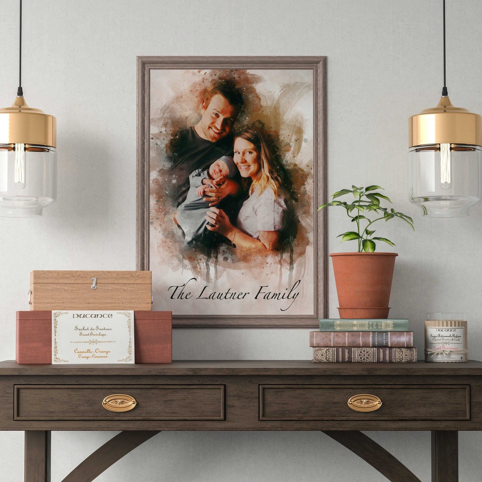 Custom Portraits, Custom Portrait Painting from Photo on Canvas - FromPicToArt