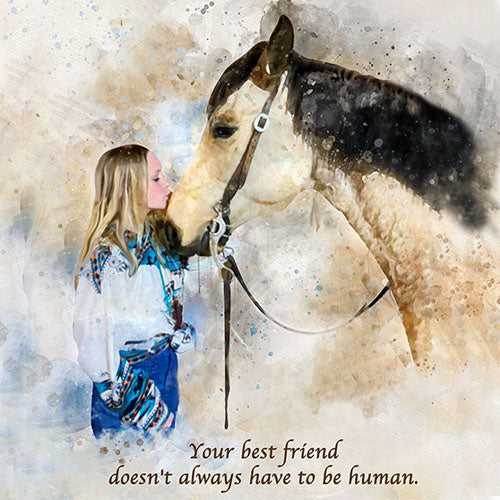 Custom Running Horse Painting | Custom Horse Paintings on Canvas | Your Horse Painted on Canvas - FromPicToArt