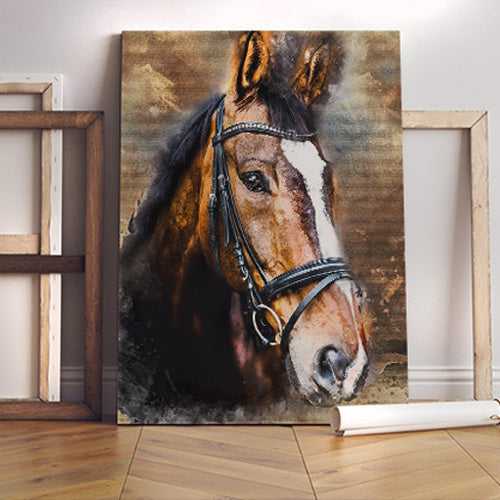 Custom Running Horse Painting | Custom Horse Paintings on Canvas | Your Horse Painted on Canvas - FromPicToArt