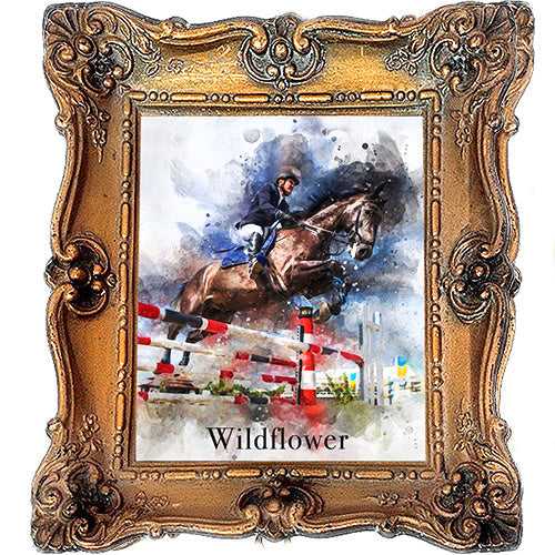 Custom Show Jumping Paintings | Custom Horse Jumping Paintings on Canvas | Your Horse Painted on Canvas | Horse Portrait from Photo - FromPicToArt
