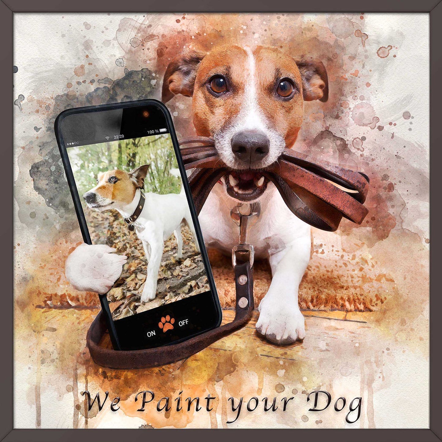 Dog Paintings from Photo, Personalized Dog Portrait on Canvas - FromPicToArt