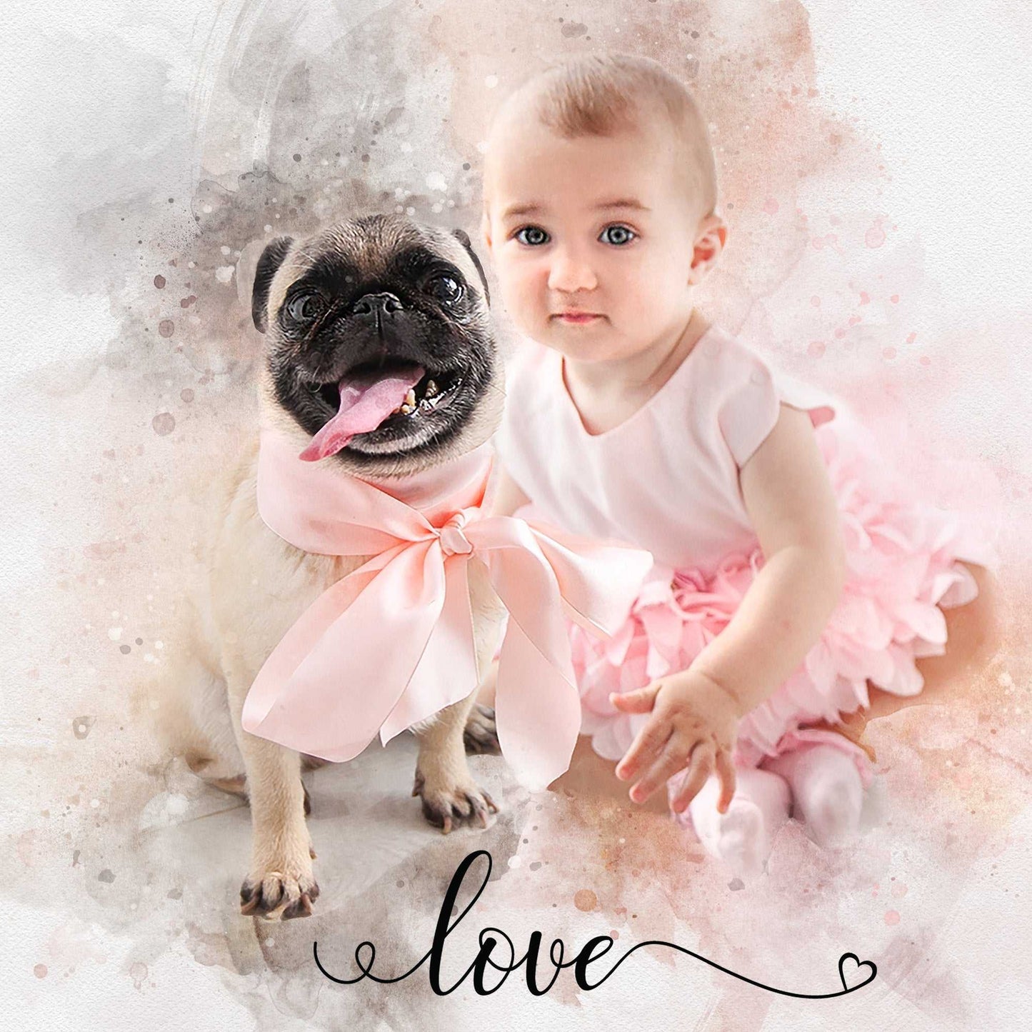 Father's Day Gift from Daughter | Father's Day Gift Idea | Custom Paintings on Canvas - FromPicToArt