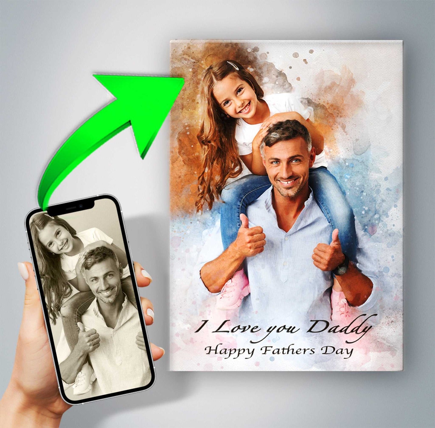Father's Day Gift Ideas | Custom Paintings on Canvas - FromPicToArt